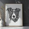 Free Australian Shepherd Digital Drawing - Free PDF Download