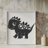 Beautiful Baby Dinosaur - SVG Format