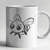 Beautiful Bee In DXF - Free Digital Download