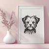 Stunning Morkie - Glowforge DXF