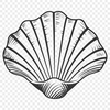 Free Unique Seashell Vector Image SVG - Commercial Use