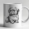 Free Sitting Shih Tzu In SVG - Commercial Use