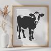 Beautiful Cow In PDF And PNG