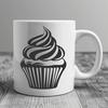 Artistic Cupcake - Glowforge DXF