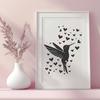 Hummingbird Artwork In PNG & SVG - Free Digital Download