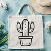 Artistic Cactus - Craft PNG