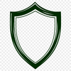 Intricate Metal Shield Template A metallic shield with intricate designs, ready to be used as a template for cutting machines like Cricut.