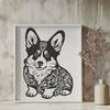 Ornate Sitting Corgi - PDF