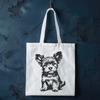 Creative Sitting Yorkshire Terrier Illustration