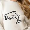 Cute Dolphin In DXF