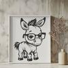 Creative Donkey Wearing Glasses