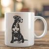 Stunning Sitting Great Dane Clip Art