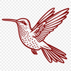 Artistic Hummingbird Design