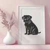 Free Pug Vector Image - Free PDF Download