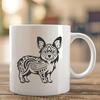 Beautiful Standing Welsh Corgi Artwork