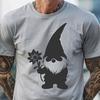 Mythical Knome Creature with Floral Elements SVG Design A full-body depiction of a mythical knome creature with floral elements.