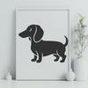 Beautiful Dachshund In DXF Free Commercial Use Download