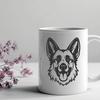 Artistic German Shepherd - For Cricut Project