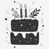 Artistic Birthday Cake In SVG - Free Download