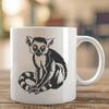 Artistic Lemur In SVG & DXF