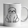 Sloth Template In DXF File Format For Free Download