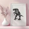 T Rex Drawing In PNG File Format For Free Download