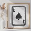 Unique and Creative Playing Card Design Illustration of playing cards with an ace of spades design.