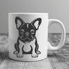 Artistic Sitting French Bulldog - PDF