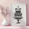 Unique Cake Stencil - Free PNG