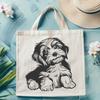 Artistic Sitting Havanese Clipart