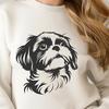 Unique Shih Tzu SVG - For Laser Cutter Project