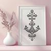 Ornate Anchor - Vinyl SVG