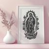 Stunning Virgin Mary - SVG For Commercial Use