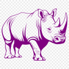 Artistic Rhino In PNG - For Free Download, Commercial Use