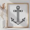 Free Anchor In SVG, PNG, PDF And DXF File Formats - Free