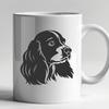 Cocker Spaniel Digital Drawing In SVG, PNG, PDF And DXF File Formats