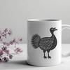 Vector Art of a Beautiful Farm Bird A full-body illustration of a domesticated turkey, suitable for various uses.