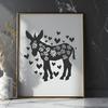 Artistic Donkey Vector Art