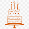 Stunning Birthday Cake In SVG Format - Free Download