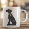 Sitting Great Dane - DXF