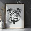 Stunning Miniature Schnauzer Printable Artwork