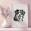 Free Australian Shepherd - Laser Cutter PNG