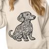 Ornate Dachshund Template