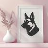 Beautiful Dog SVG - For Laser Cutter Project