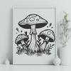 Stunning Mushroom Vector Illustration