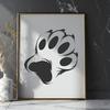 Paw Vector Art In DXF File Format For Free Download