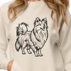 Beautiful Shetland Sheepdog In DXF - Free Download