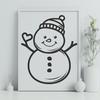 Snowman In SVG Format - Free Commercial Use License