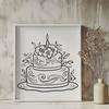 Floral Birthday Cake Design - Free PDF Download