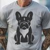 Artistic Sitting French Bulldog - DXF